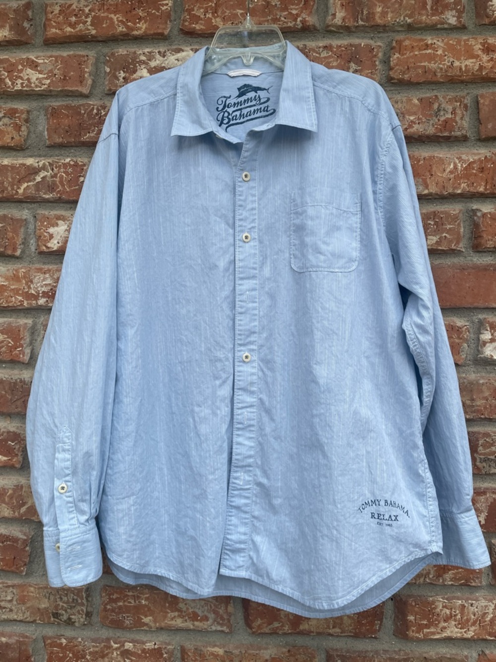 Tommy Bahama Men’s Light Blue Button-Down Shirt